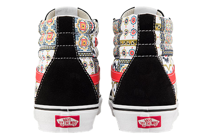 Кеды Vans SK8 (черные с принтом) — 黑色摩洛哥印花 — фото 4