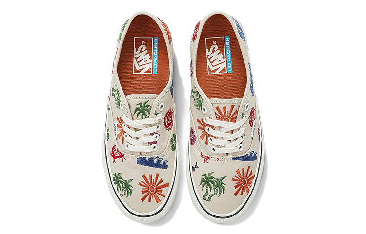Кеды Vans Authentic (белые) — 白色绣花 — фото 3