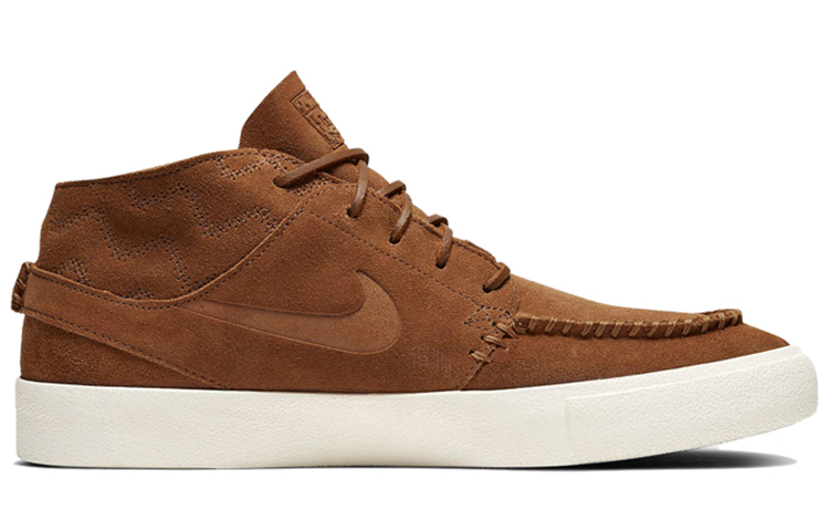 Кеды Nike SB Stefan Janoski Mid RM (коричнево-желтые) — фото 2