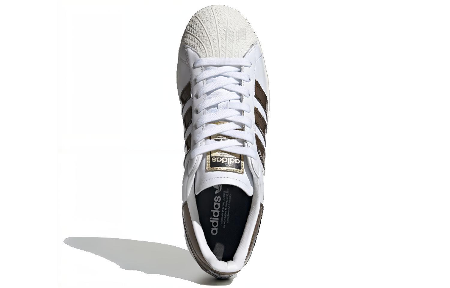 Женские кеды adidas Superstar Bold (бело-коричневые) — Белыйкоричневый — фото 4