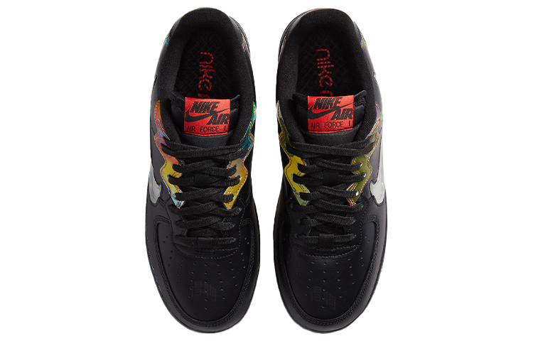 Мужские кроссовки Nike Air Force 1 React LV8 (черные) — фото 4