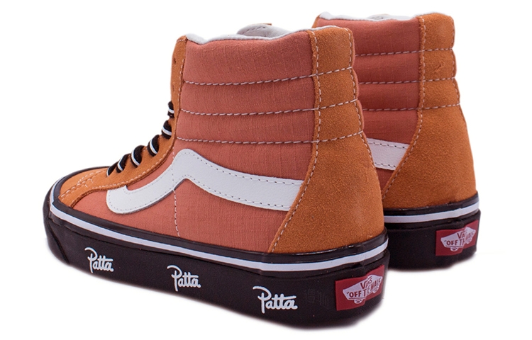 Кеды Patta x Vans SK8 (оранжевые) — фото 4