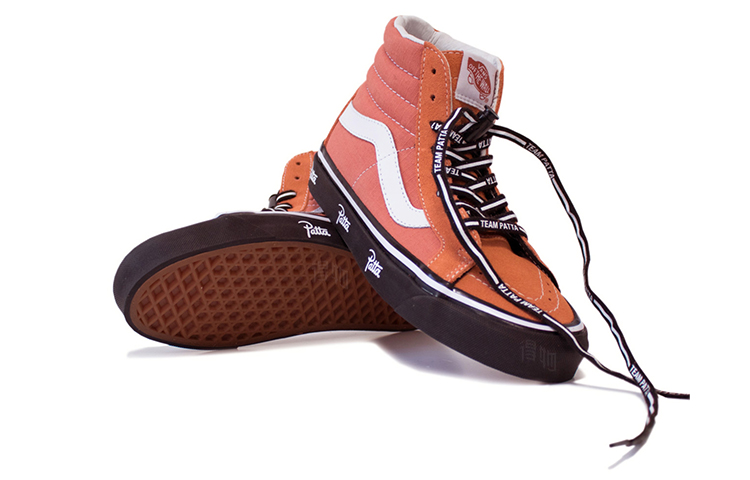 Кеды Patta x Vans SK8 (оранжевые) — фото 5