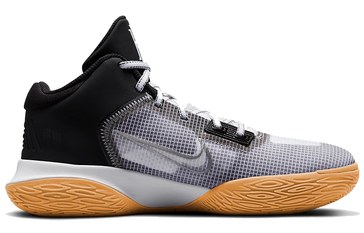 Мужские кроссовки Nike Flytrap 4 Kyrie EP (черный / белый / серый) — Чёрный / белый / серый — фото 2
