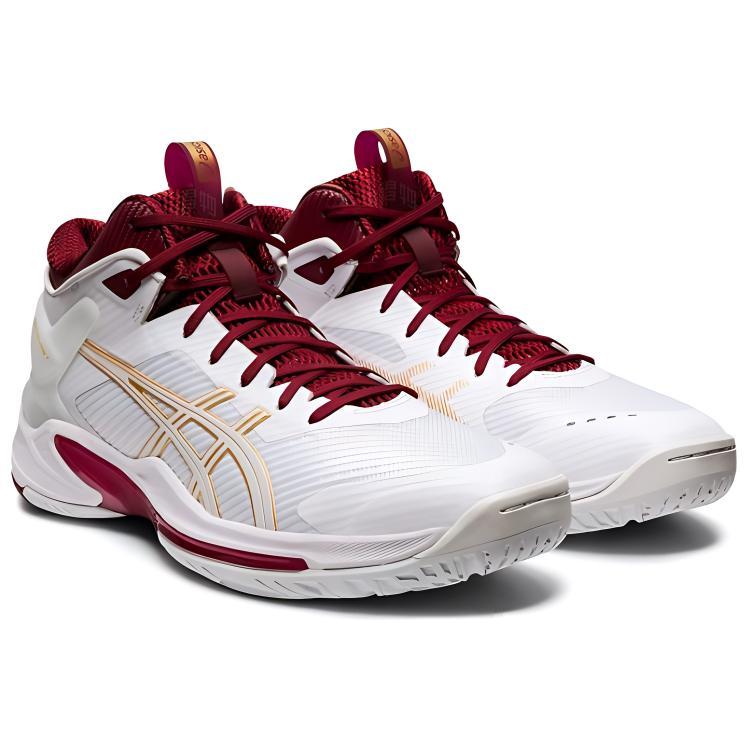 Мужские кроссовки ASICS Gel-Burst 24 TPU (бело-красные) — Белый / красный — фото 3
