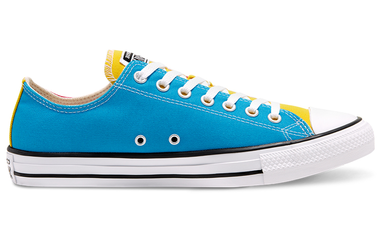 Кеды Converse Chuck Taylor All Star (сине-красно-желтые) — Синийкрасныйжёлтый — фото 2
