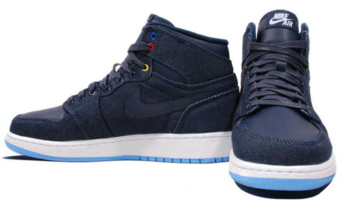 Мужские кроссовки Jordan Air Jordan 1 Retro High FD BG Family Forever (синие) — Тёмно-синий — фото 3