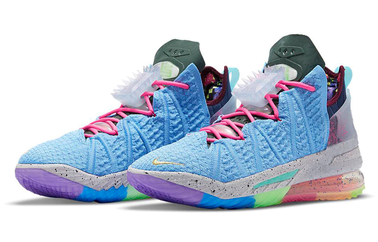 Мужские кроссовки Nike Lebron 18 EP "Best 1-9" 18 TPU (синие) — 蓝/彩色 — фото 3