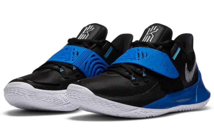 Кроссовки Nike Kyrie Low 3 (черно-синие) — фото 3