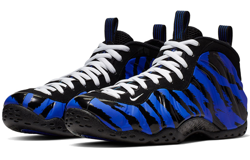 Кроссовки Nike Foamposite One Memphis Tigers OG (сине-черные) — Синий / чёрный — фото 2