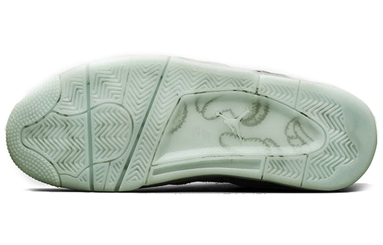 Мужские кроссовки Jordan Air Jordan 4 retro kaws (серые) — 酷灰/白 — фото 5