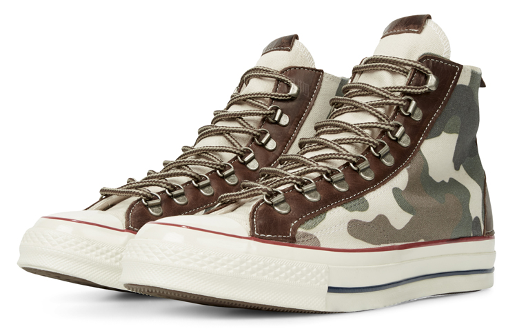 Кеды Converse 1970s Vintage High Top (камуфляжный) — 迷彩/棕 — фото 3