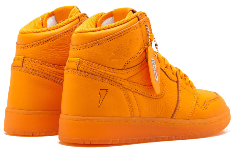 Женские кроссовки Jordan Air Jordan 1 Retro Hi (оранжевые) — фото 4