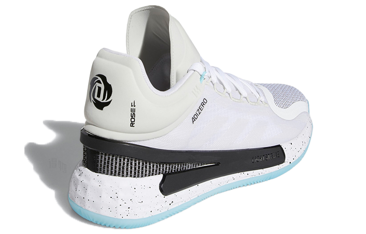 Мужские кроссовки adidas D rose 11 (бело-черно-синие) — фото 4