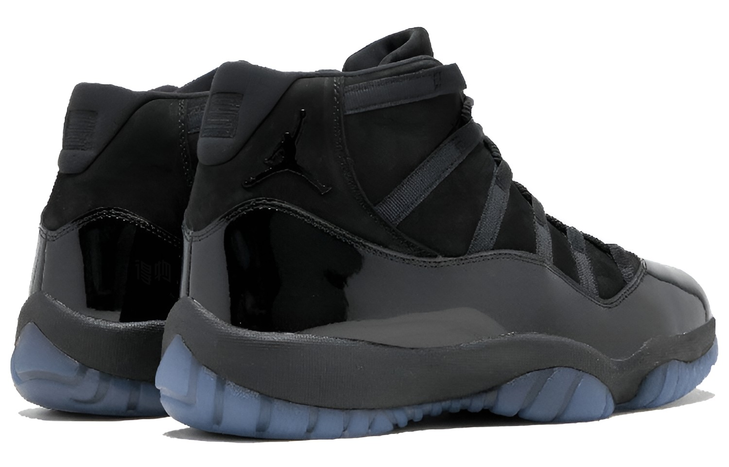 Мужские высокие кроссовки Jordan Air Jordan 11 retro cap and gown (черные) — фото 4