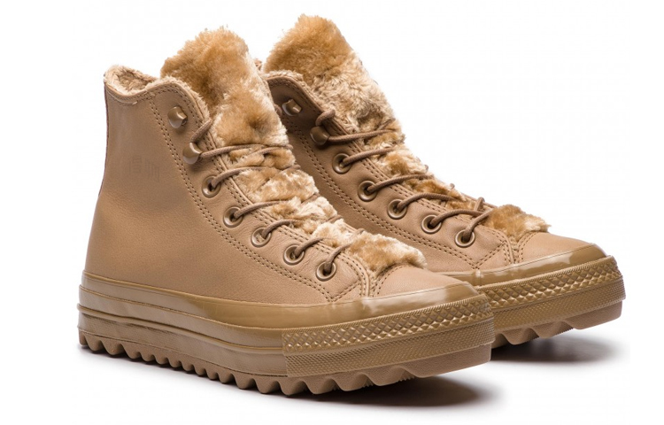 Женские кеды Converse Chuck Taylor All Star Lift (коричневые) — Коричневый — фото 4