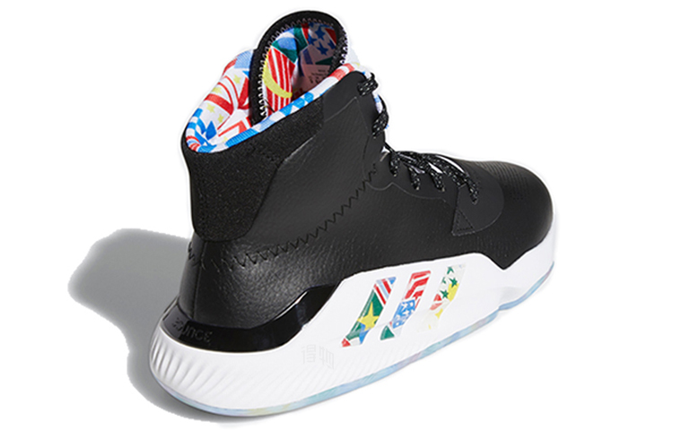 Мужские кроссовки adidas Pro Bounce Madness 2019 (черно-белые) — фото 4