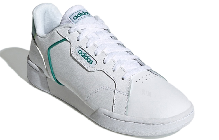 Мужские кеды adidas neo Roguera (бело-зеленые) — Белый / зелёный — фото 3