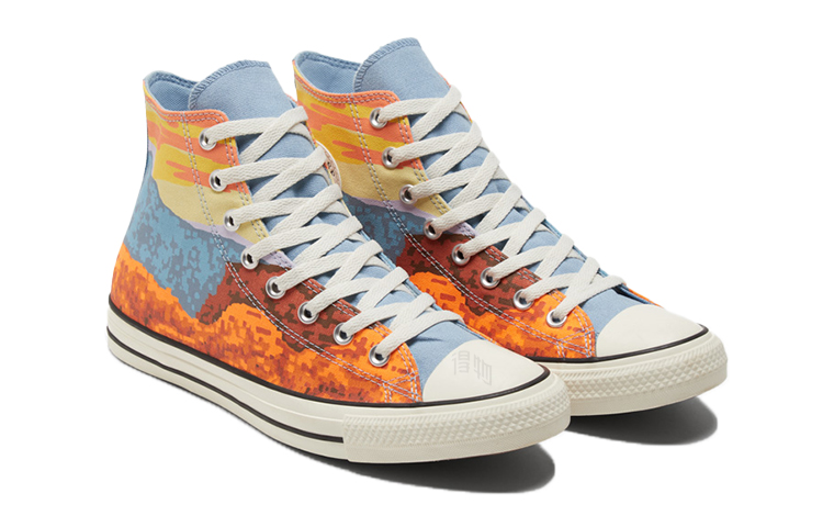 Кеды Converse Chuck Taylor All Star (желто-синие) — Жёлтый / синий — фото 3
