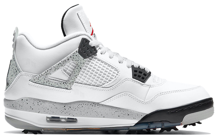 Кроссовки Jordan Air Jordan 4 golf "white cement" (белые) — фото 2