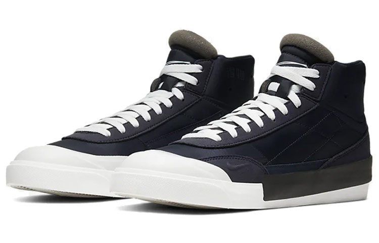 Унисекс кеды Nike Drop-Type Mid (черно-белые) — фото 3