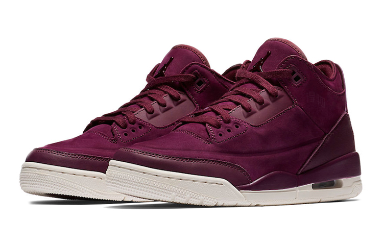Женские кроссовки Jordan Air Jordan 3 Retro SE Bordeaux (бургундские) — фото 3