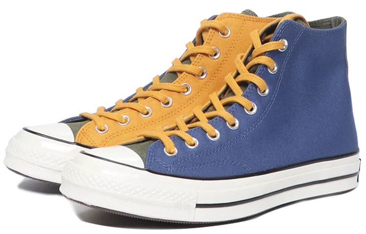 Кеды Converse 1970s Chuck Taylor (желто-сине-зеленые) — фото 3