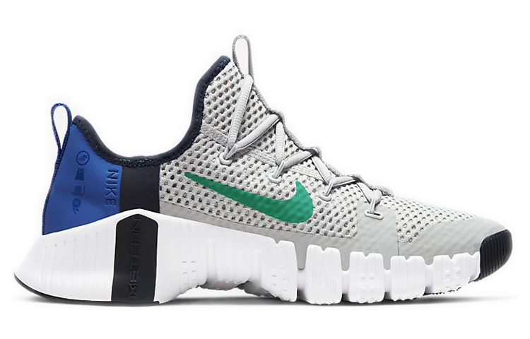 Кроссовки Nike Free Metcon 3 (серо-зелено-синий) — Серыйзелёныйсиний — фото 2