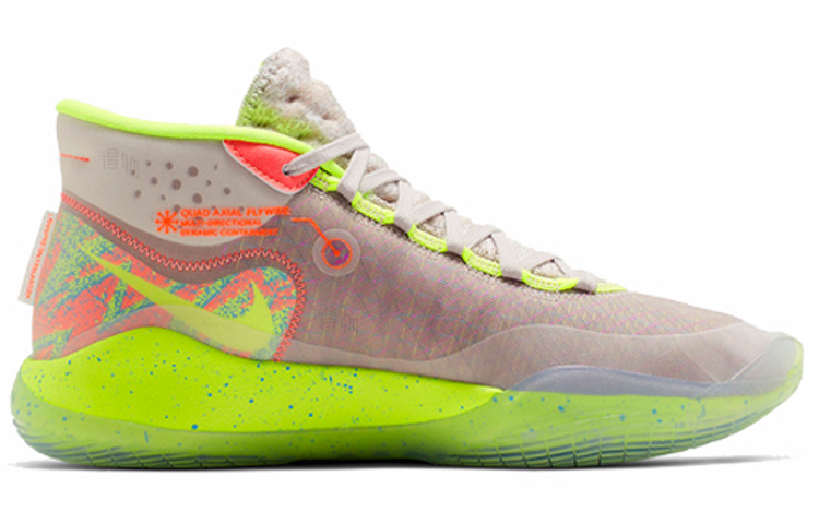 Унисекс кроссовки Nike KD 12 OG (серо-зеленые) — фото 2
