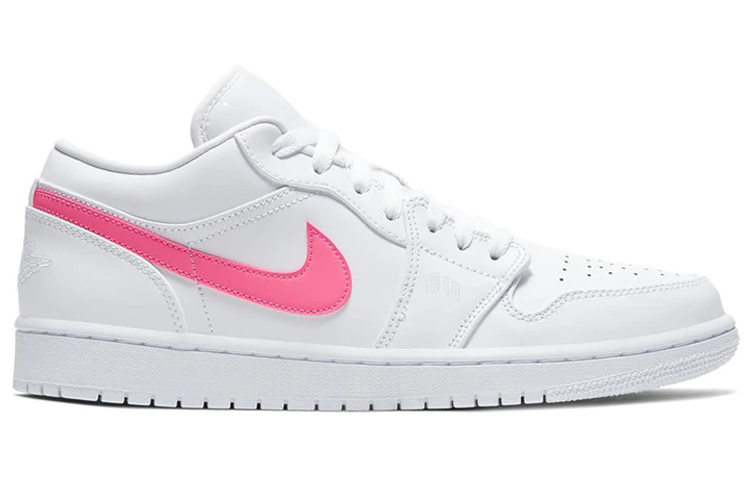 Мужские кеды Jordan Air Jordan 1 Low (бело-зеленый) — фото 3