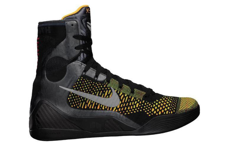 Мужские кроссовки Nike Kobe 9 Elite Inspiration (черно-серебристые) — 黑/金属银/深灰 — фото 2