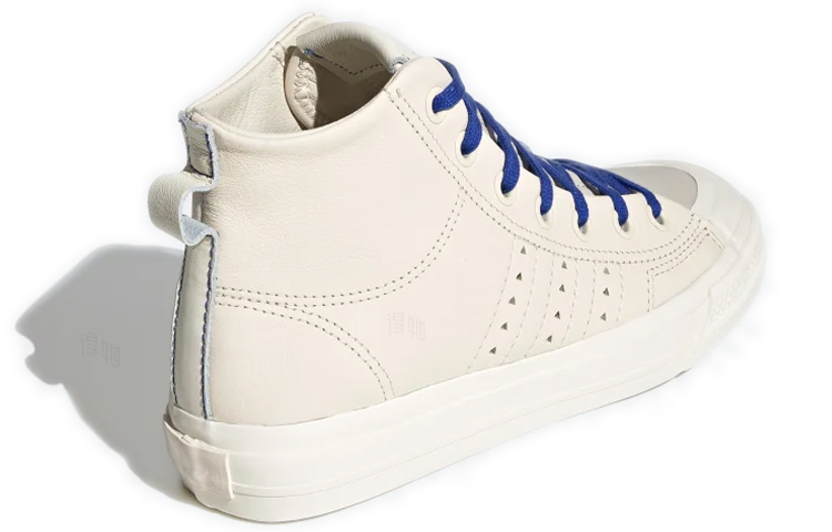 Кеды adidas originals NIZZA Hi (бело-коричневые) — фото 4