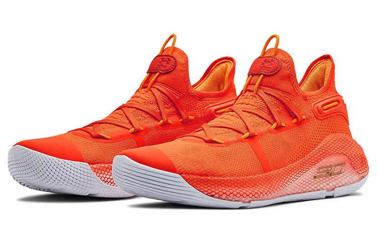 Мужские кроссовки Under Armour Under Armour Curry 6 (оранжевые) — Оранжевый — фото 3