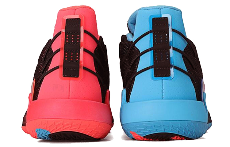 Мужские кроссовки adidas D lillard 7 Gca (красно-сине-розовые) — фото 6