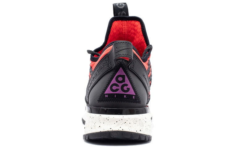 Мужские кроссовки Nike ACG React Terra Gobe Bright Crimson (черно-оранжевые) — фото 4