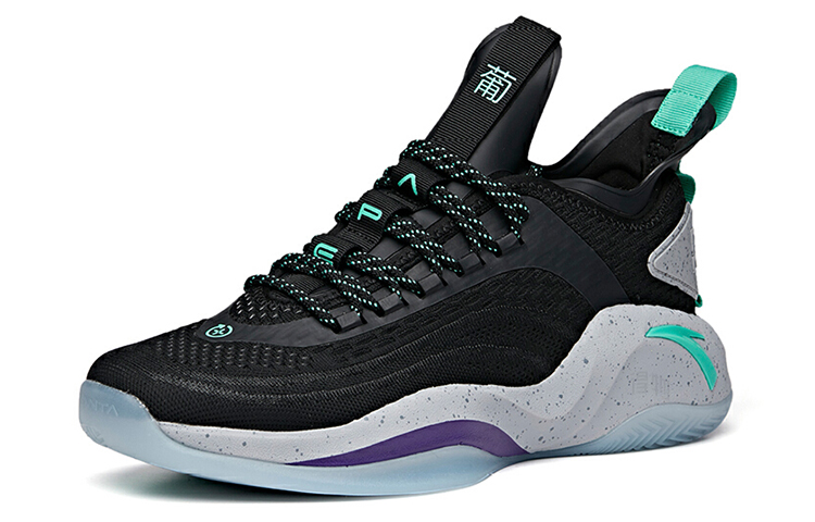 Мужские кроссовки Anta RR6 Rajon Rondo (черно-фиолетовый) — фото 2