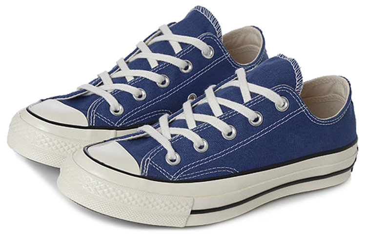 Кеды Converse Chuck Taylor Ox chuck (темно-синие) — Синий — фото 4