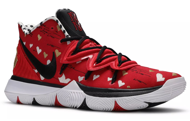 Мужские кроссовки Nike Kyrie 5 "i Love You Mom" (красный) — фото 2