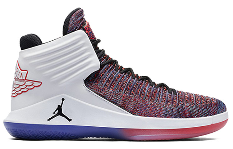 Мужские кроссовки Jordan Air Jordan 32 Finale OG (белый / черный / фиолетовый / синий) — Белый / чёрный / фиолетовый / синий — фото 2