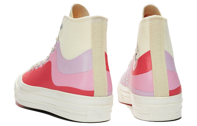 Кеды Converse Chuck 70 (белый, розовый, фиолетовый) — Белый / розовый / фиолетовый — фото 5
