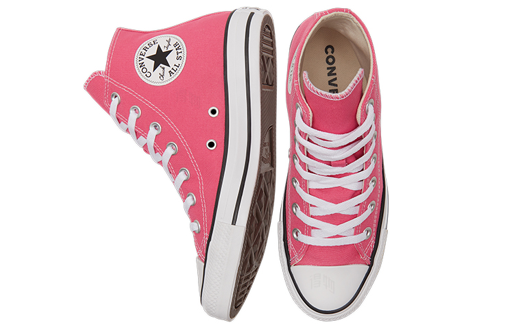 Высокие кеды Converse Chuck Taylor All Star (розовые) — 亮粉色 — фото 4