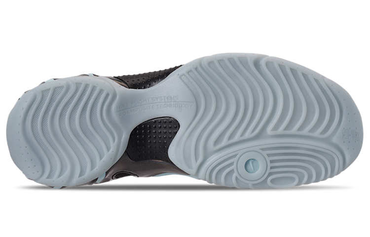 Кеды Nike Air Flightposite 1 (черно-серебристые) — фото 5