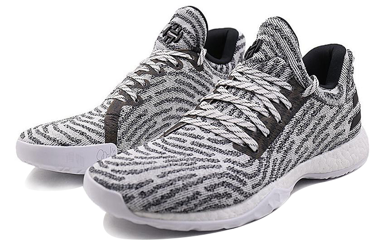 Мужские кроссовки adidas Harden LS (серый / черный / белый) — Серый / чёрный / белый — фото 3