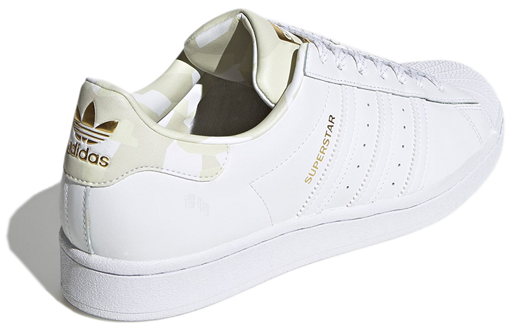 Кеды adidas originals Superstar (бело-золотые) — фото 4