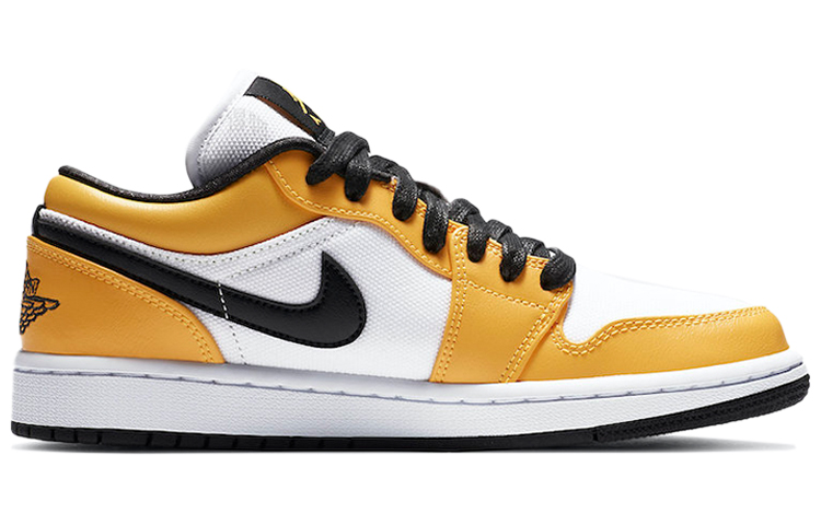 Женские кроссовки Jordan Air Jordan 1 low "laser orange" (бело-оранжевые) — Белыйоранжевый — фото 2