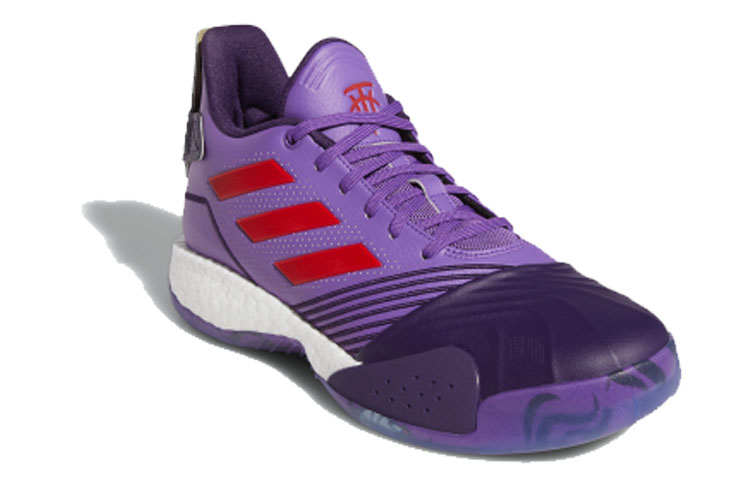Мужские баскетбольные кроссовки adidas T mac Millennium (бордовые) — фото 3