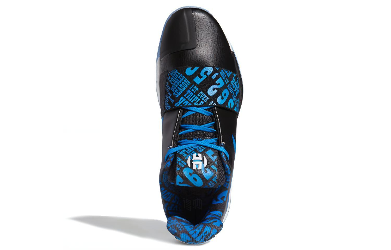 Мужские кроссовки adidas Harden Vol.3 (черный / синий) — Чёрный / синий — фото 5