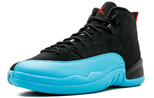 Мужские кроссовки Jordan Air Jordan 12 Retro Gamma Blue (ярко-синие) — 黑/伽马蓝 — фото 2