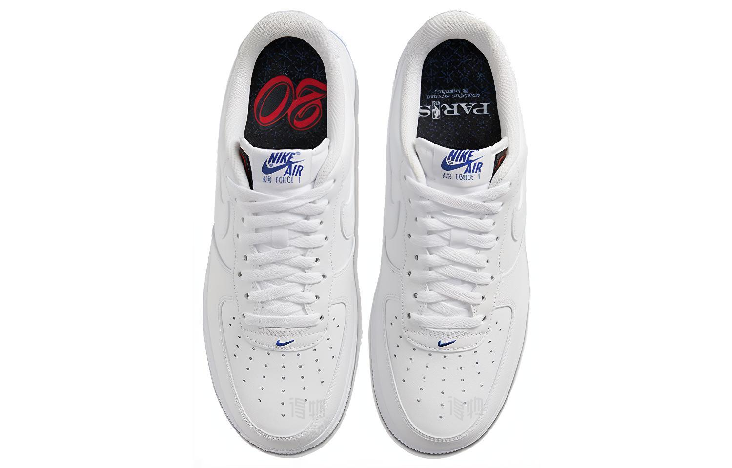 Унисекс кеды Nike Air Force 1 "NBA Paris" (белый) — фото 4