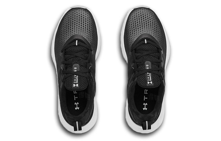 Женские кроссовки Under Armour Under Armour Charged Breathe Tr 2 (черно-белые) — Чёрный / белый — фото 4